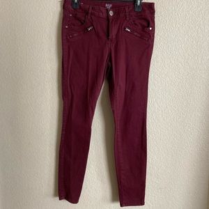 Dark Maroon skinny pants